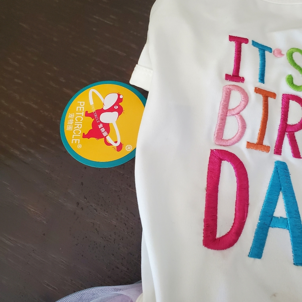 *SOLD *Adorable dog Birthday dress - Picture 3 of 5
